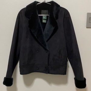 NWT Lauren Ralph Lauren Faux Suede Jacket